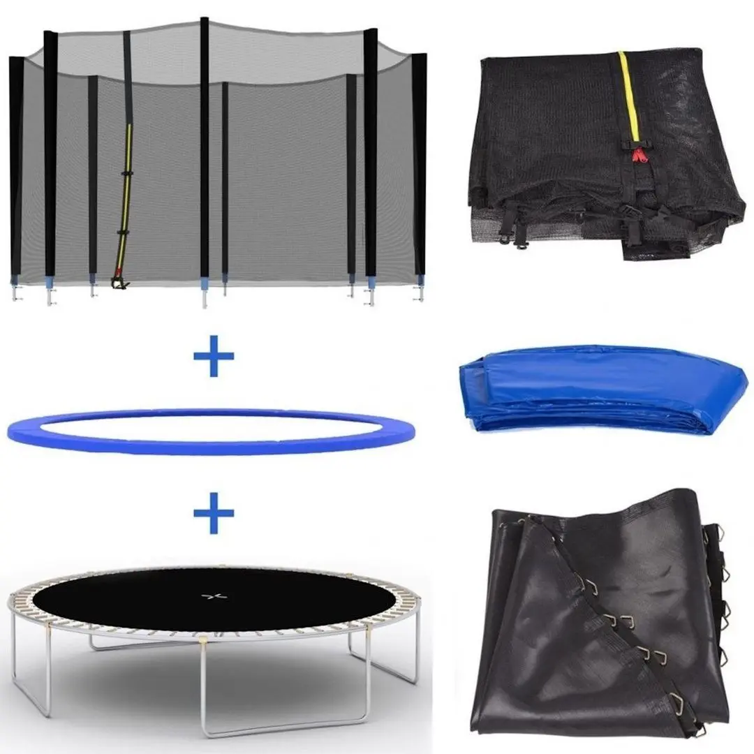 Батут с защитной сеткой Waltz PE TW-15014 182cm (Blue) - 3