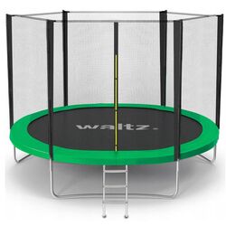 Trambulina cu plasa de protectie Waltz PE TW-15021 244cm (Green/Black)