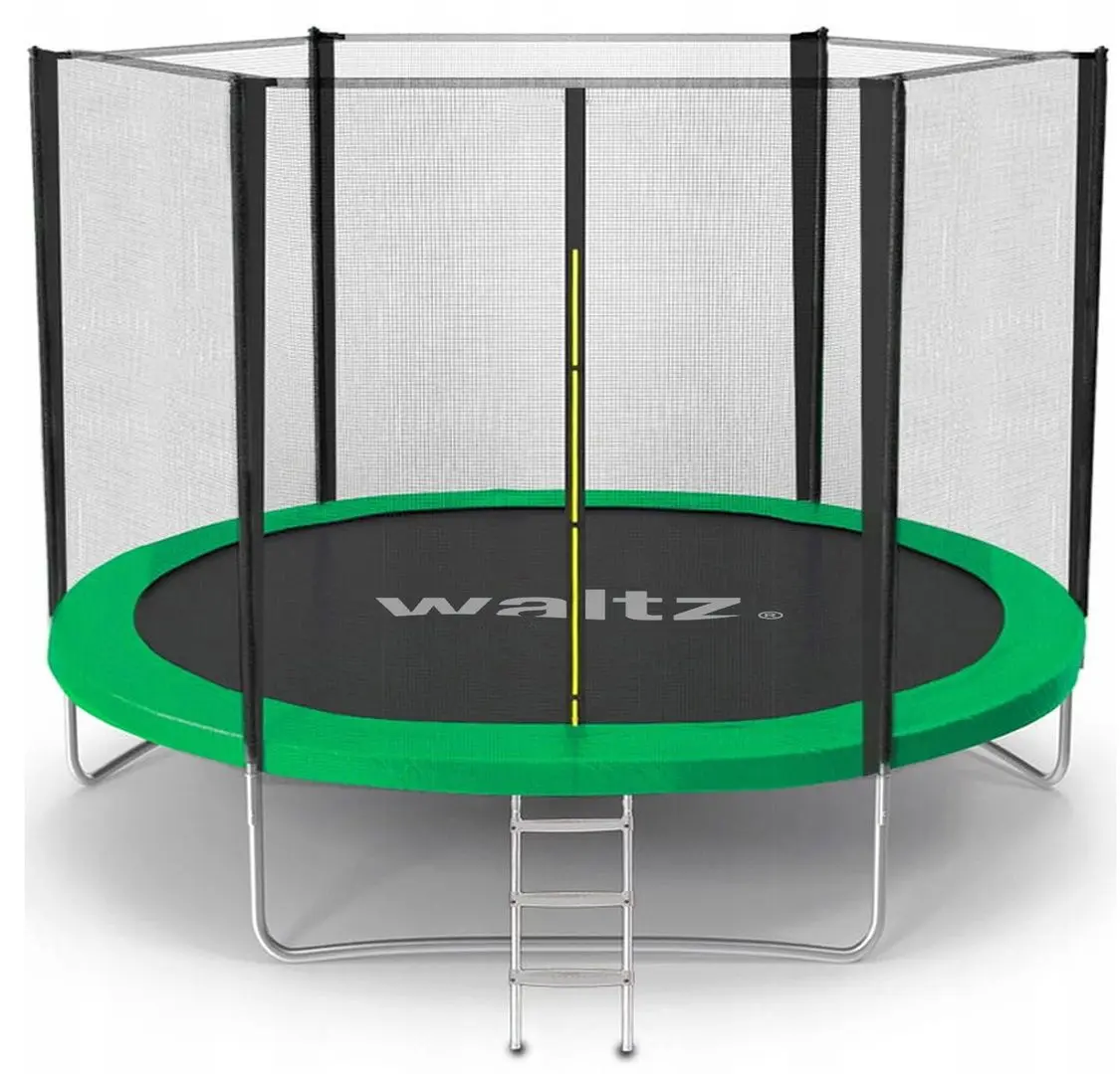 Батут с защитной сеткой Waltz PE TW-15021 244cm (Green/Black)