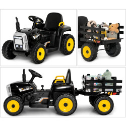 Tractor electric cu remorca Costway TQ10279DE-DK (Black) Thumb