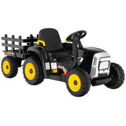 Tractor electric cu remorca Costway TQ10279DE-DK (Black)