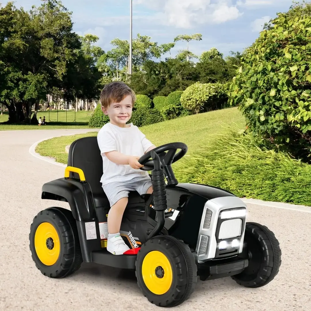 Tractor electric cu remorca Costway TQ10279DE-DK (Black)