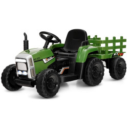 Tractor electric cu remorca Costway TQ10279DE-HL (Green/Black)