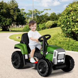 Tractor electric cu remorca Costway TQ10279DE-HL (Green/Black) Thumb