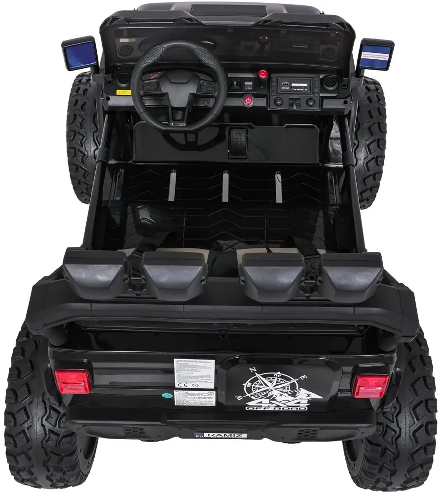 Masinuta electrica Ramiz Extreme Sport 4x4 (Black) - 11