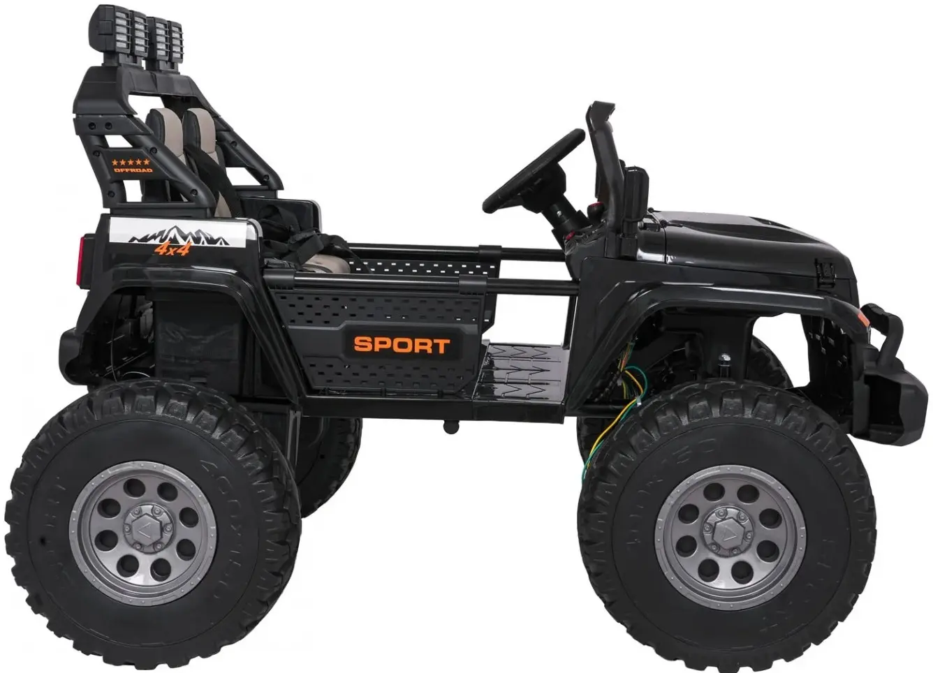 Masinuta electrica Ramiz Extreme Sport 4x4 (Black) - 8