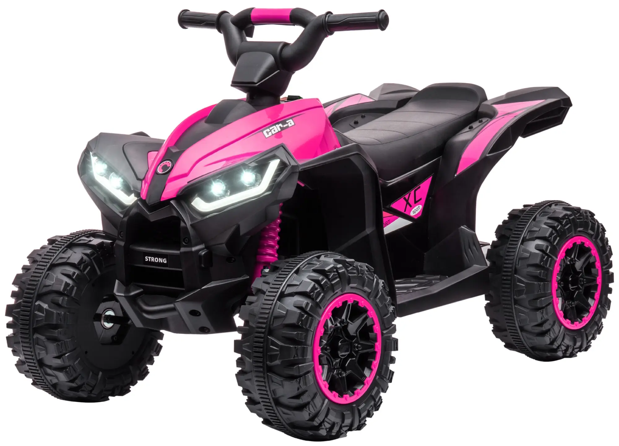 ATV electric pentru copii Homcom 370-235V90PK (Black/Pink) - 2