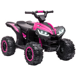 ATV electric pentru copii Homcom 370-235V90PK (Black/Pink)