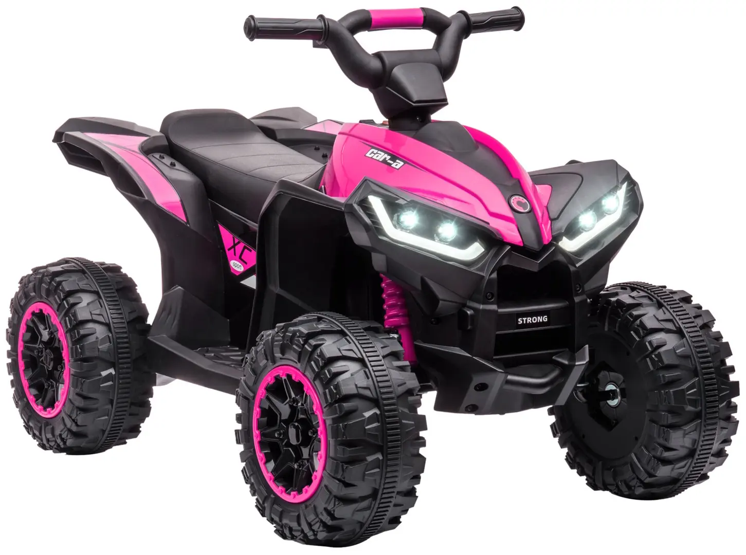 ATV electric pentru copii Homcom 370-235V90PK (Black/Pink)