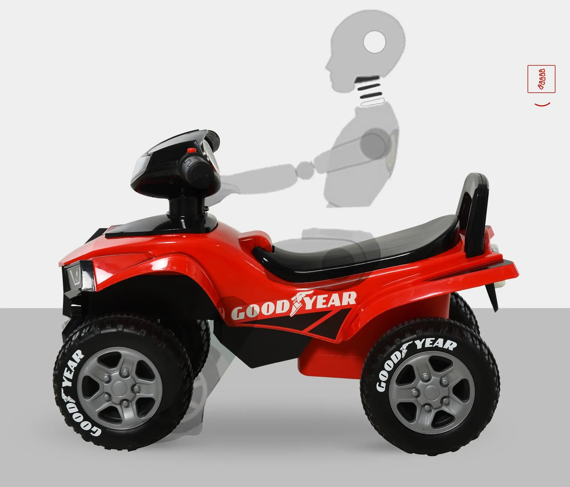 Электроквадроцикл Homcom 370-108RD (Red/Black) - 5