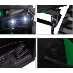 ATV electric HomCom 370-170V90GN (Green/Black) Thumb