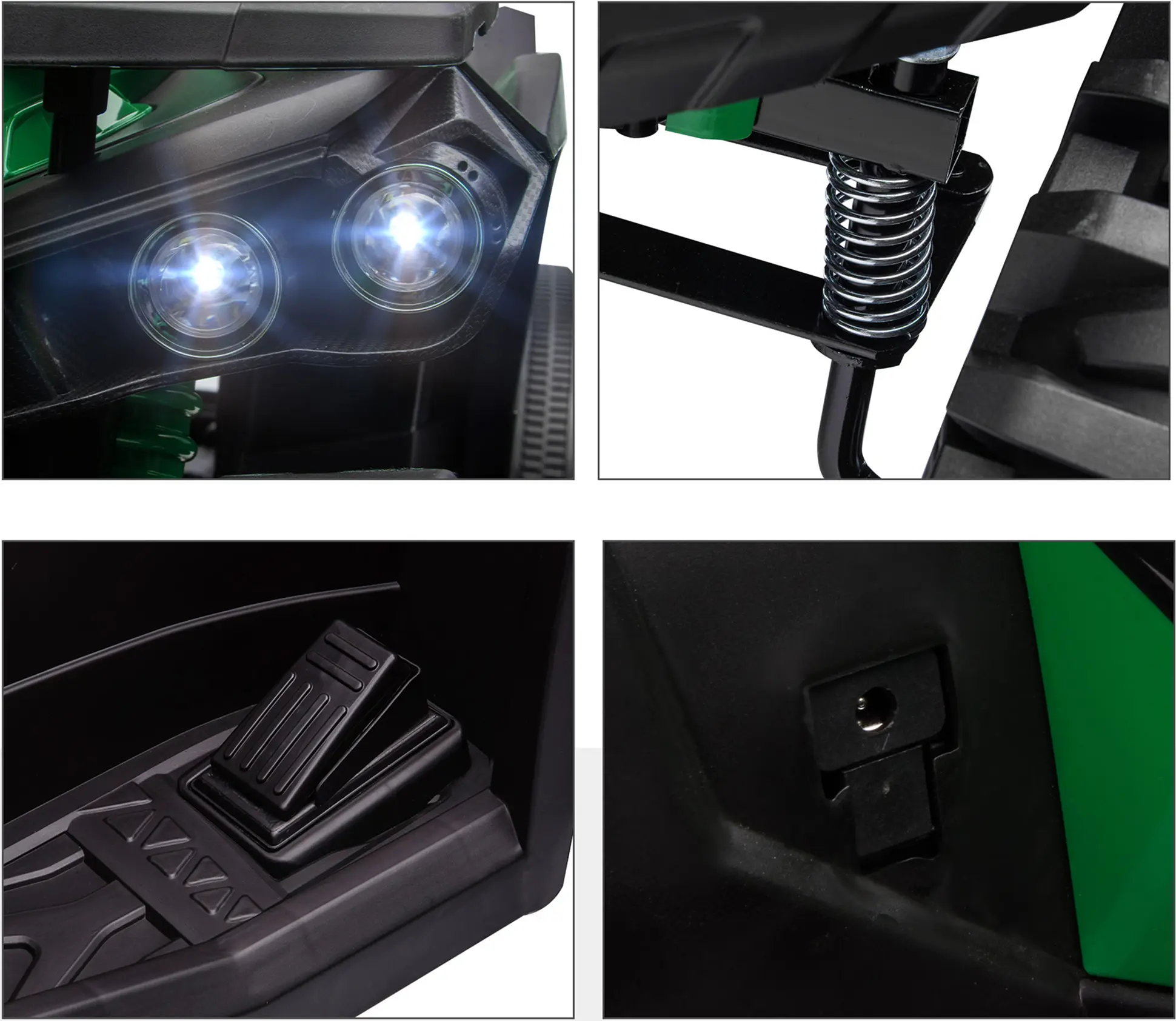 ATV electric HomCom 370-170V90GN (Green/Black) - 4