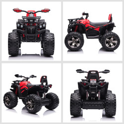ATV electric HomCom 370-170V90RD (Red/Black) Thumb