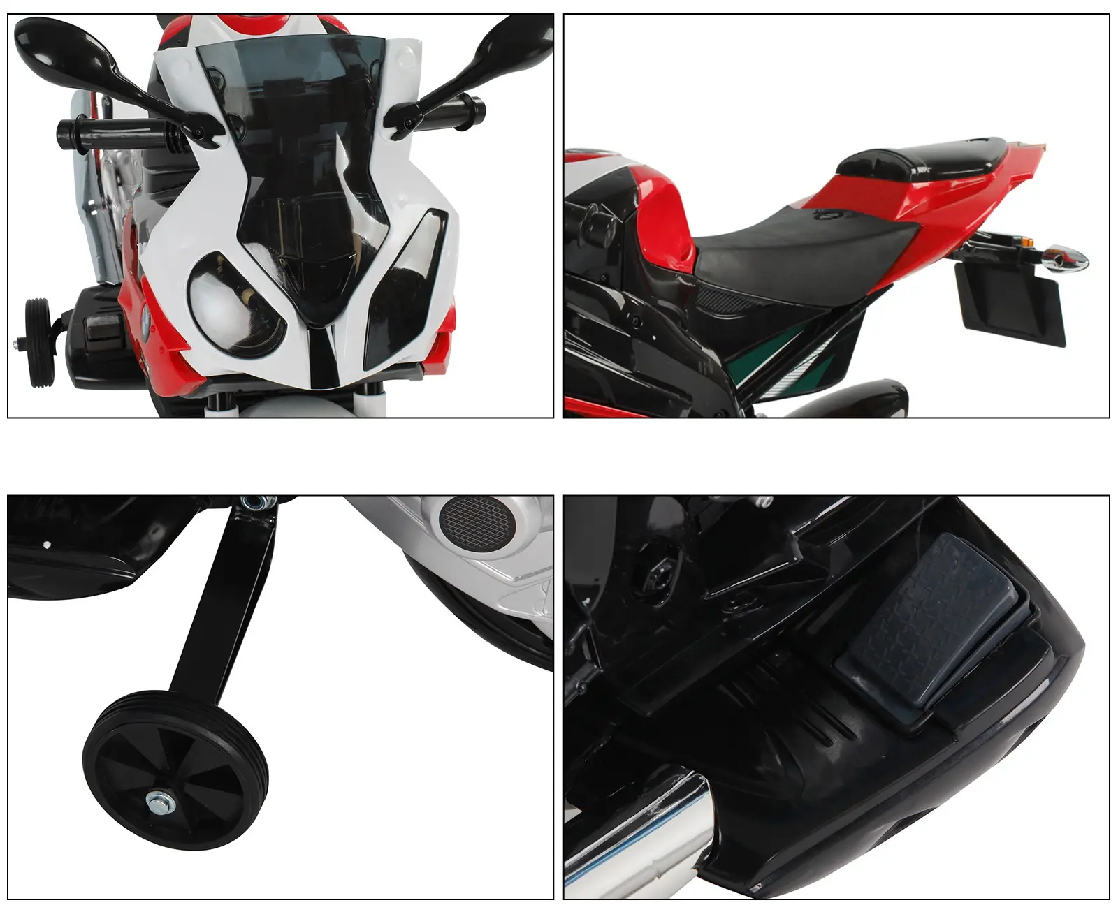 Электромотоцикл Homcom 301-007RD (Red/Black) - 2