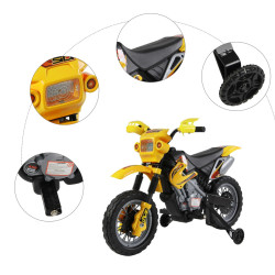 Motocicleta electrica Homcom 301-043YL (Yellow/Black) Thumb
