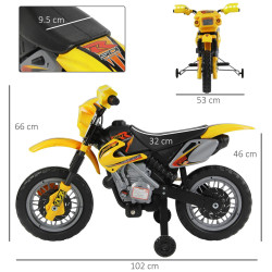Motocicleta electrica Homcom 301-043YL (Yellow/Black) Thumb