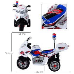 Электромотоцикл Homcom 370-014 (White) Thumb