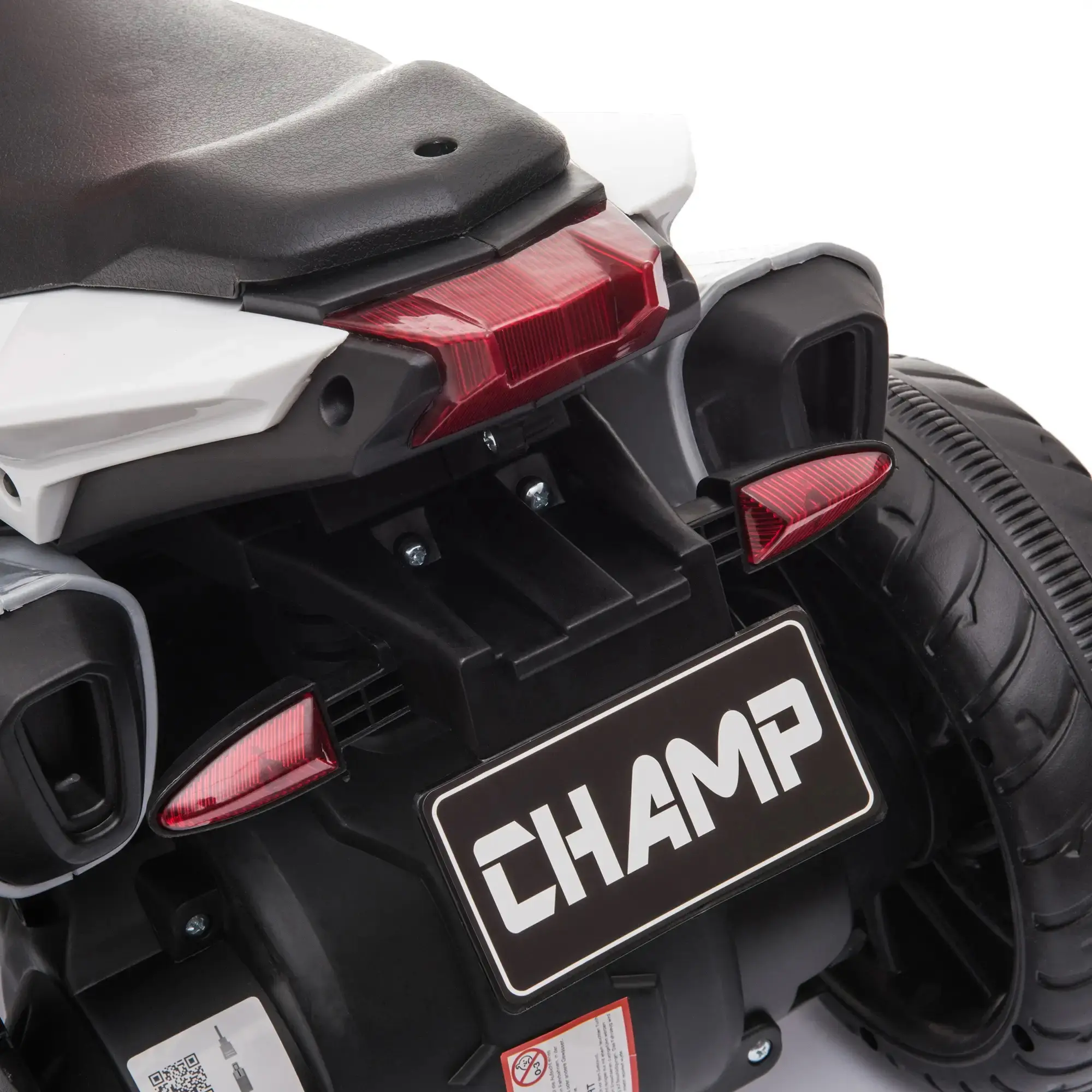 Motocicleta electrica Homcom 370-102RD (Red/Black) - 4