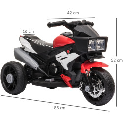 Motocicleta electrica Homcom 370-102RD (Red/Black) Thumb