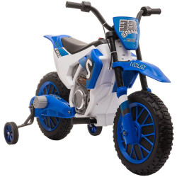 Motocicleta electrica Homcom 370-165V90BU (Blue/White) Thumb