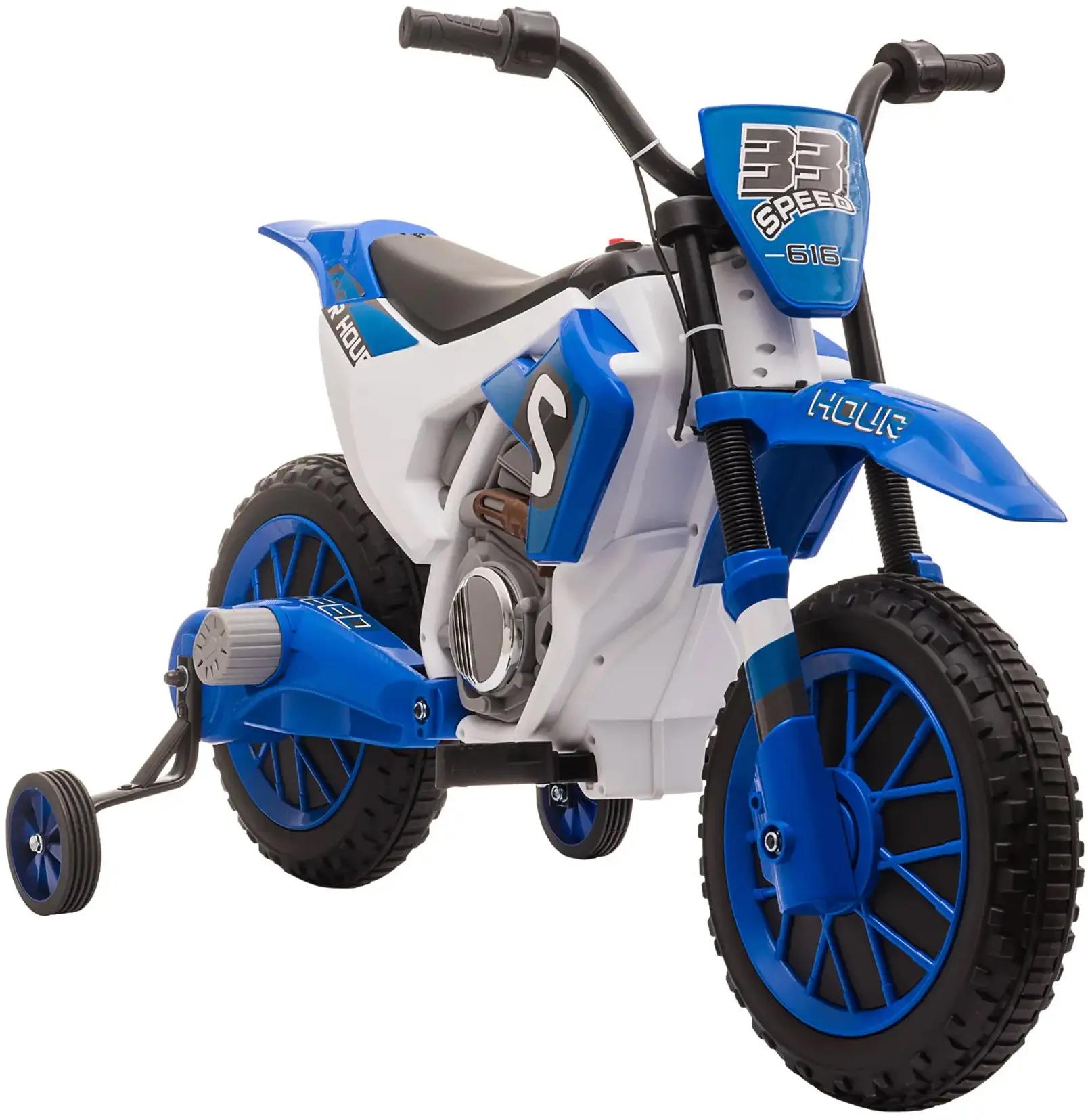Motocicleta electrica Homcom 370-165V90BU (Blue/White) - 2