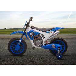 Motocicleta electrica Homcom 370-165V90BU (Blue/White) Thumb