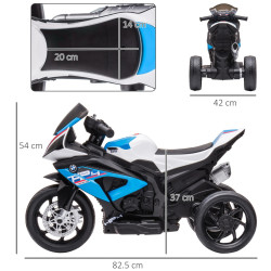 Электромотоцикл Homcom 370-211V90BU (Blue/White) Thumb