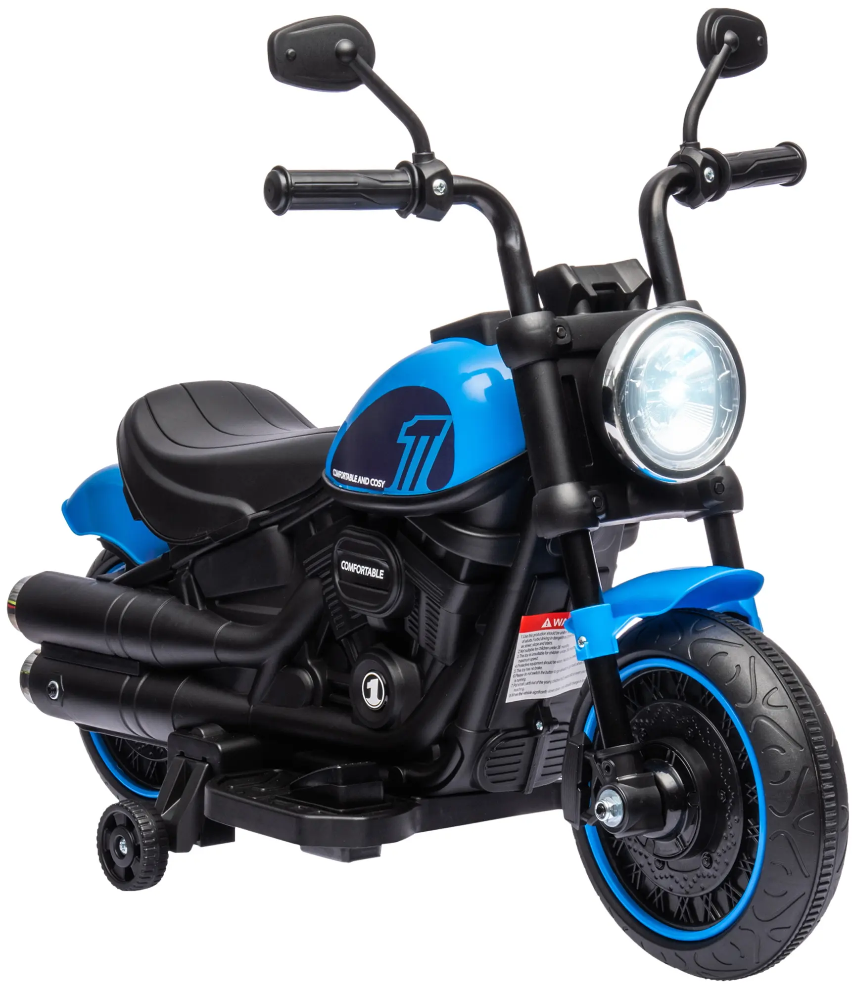 Motocicleta electrica Homcom 370-283V90BU (Blue/Black) - 2