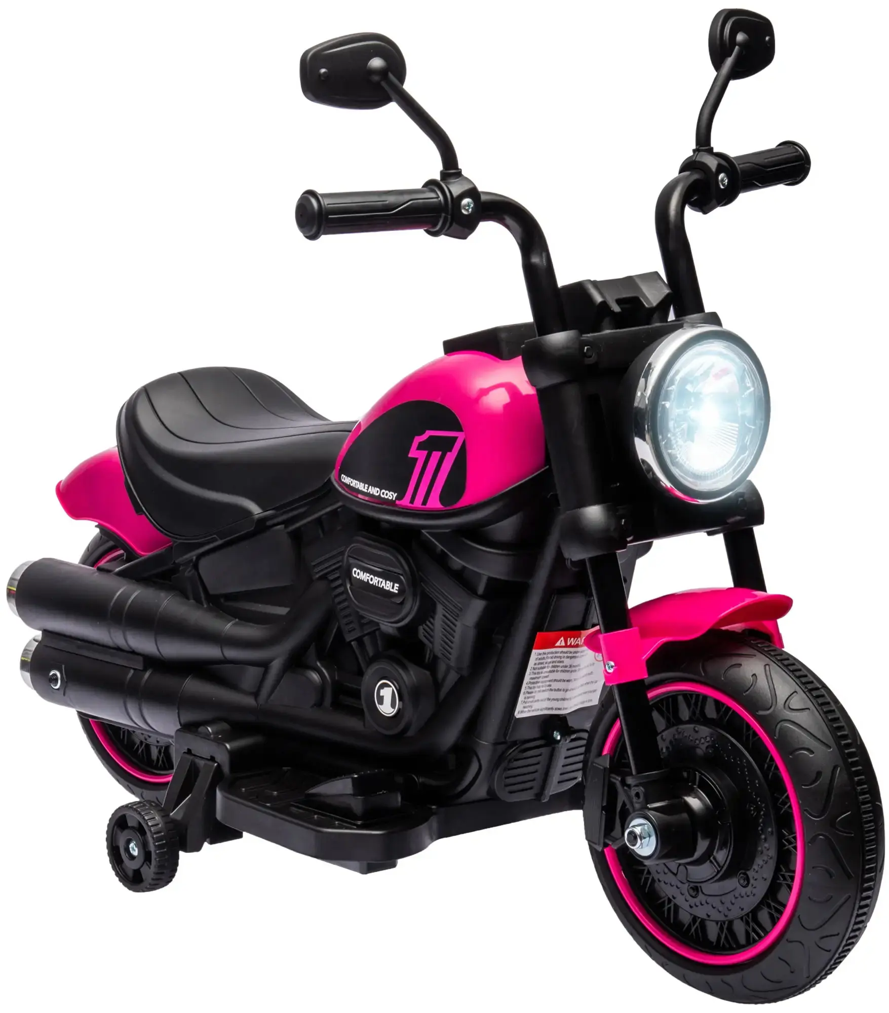 Motocicleta electrica Homcom 370-283V90PK (Pink/Black) - 2