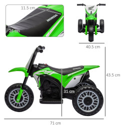 Motocicleta electrica Homcom 370-298V90GN (Green/White/Black) Thumb