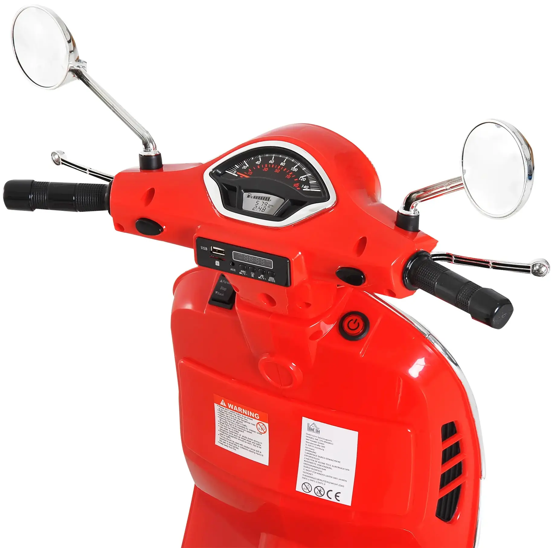 Scuter electric Homcom 370-056RD (Red) - 2