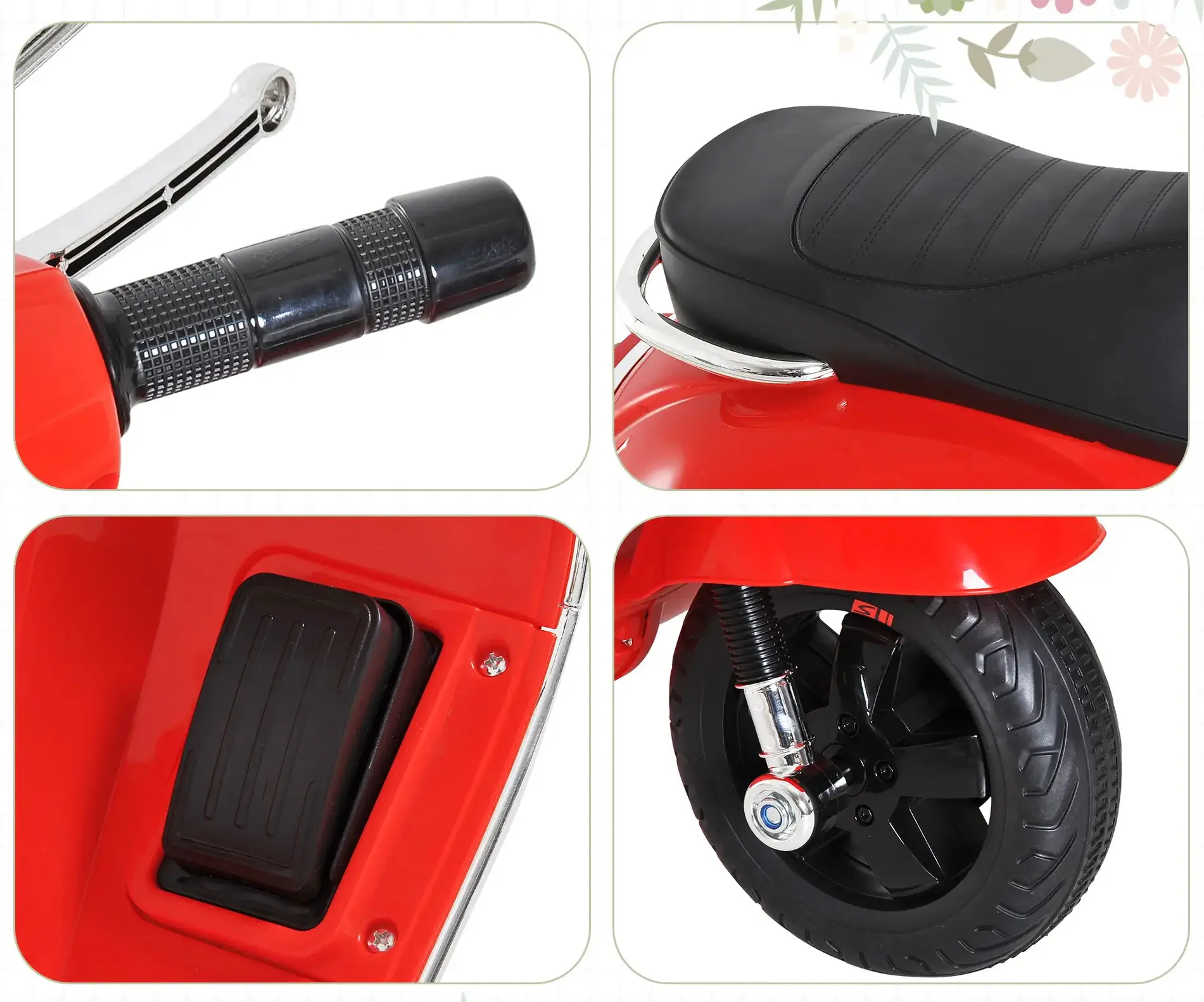 Scuter electric Homcom 370-056RD (Red) - 4