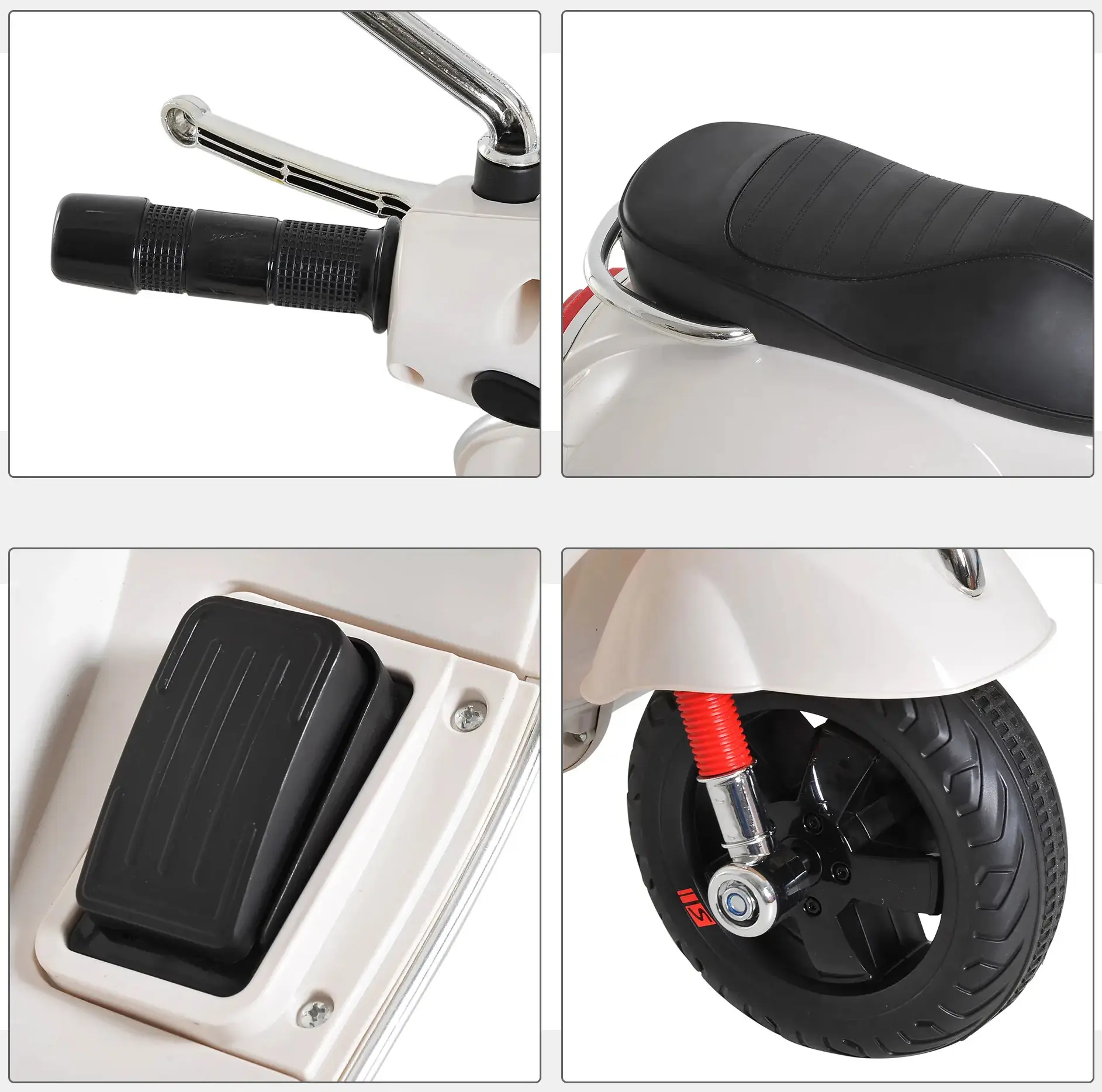 Scuter electric Homcom 370-056WT (White) - 5