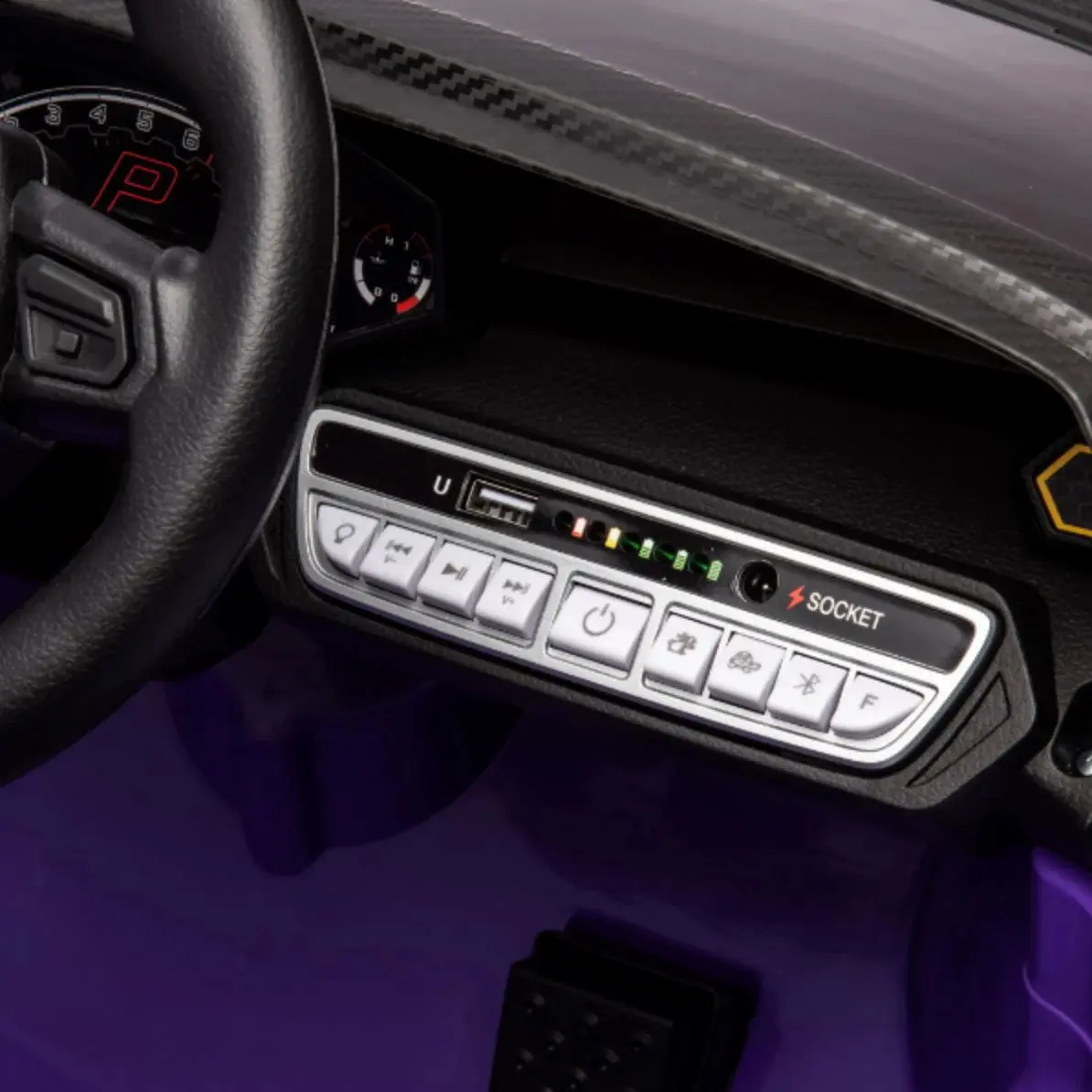 Электромобиль Kids Car Lamborghini Autentica (Purple) - 8