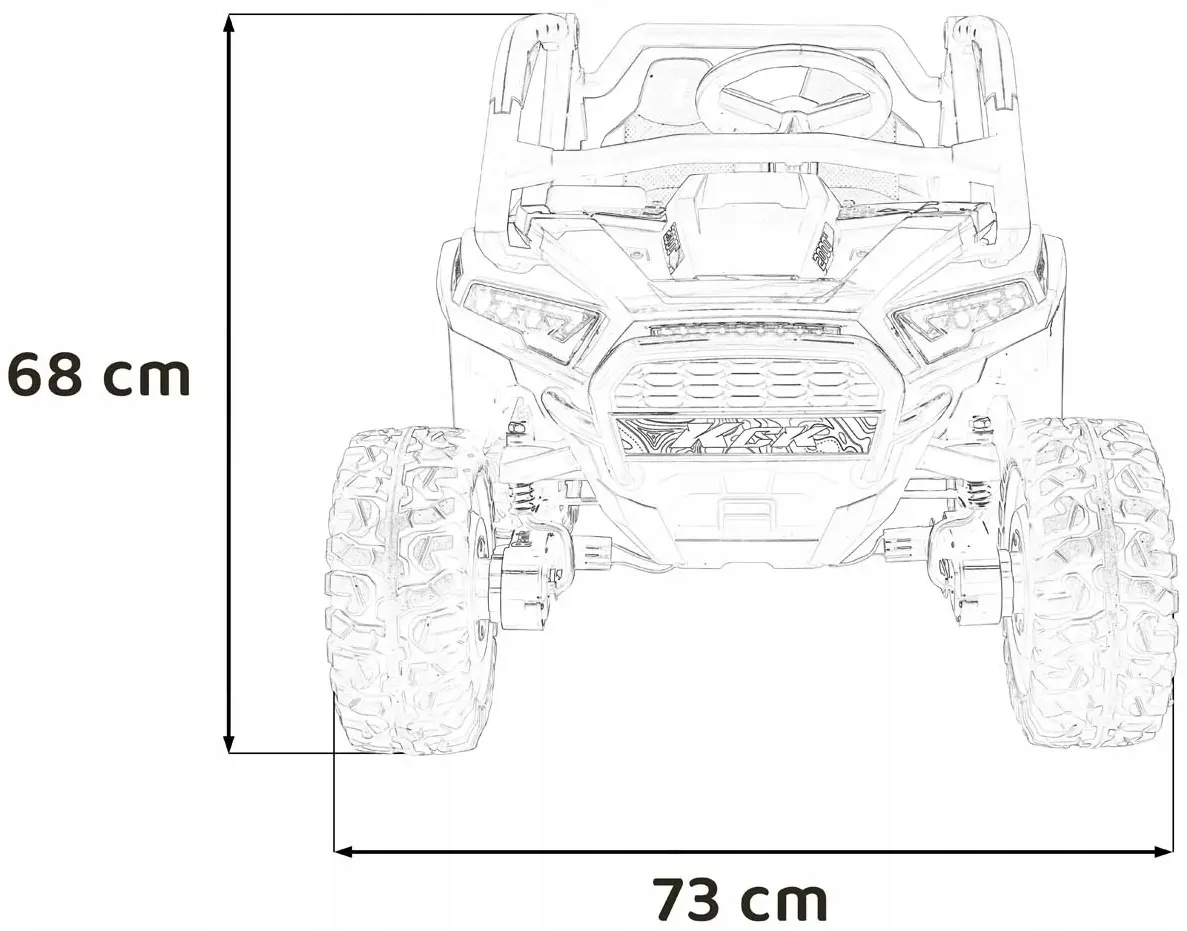 Maşinuţă electrică Ramiz Buggy 4x4 KCK (Green) - 15