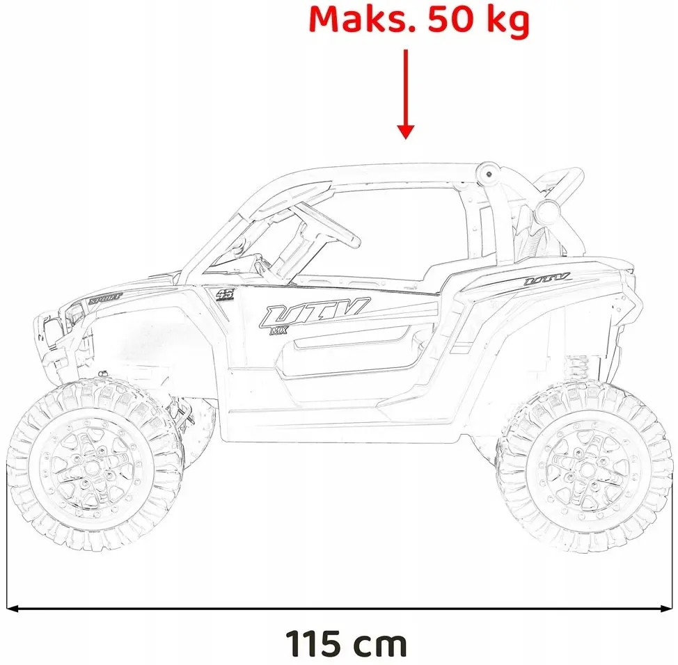 Maşinuţă electrică Ramiz Buggy 4x4 KCK (Green) - 16