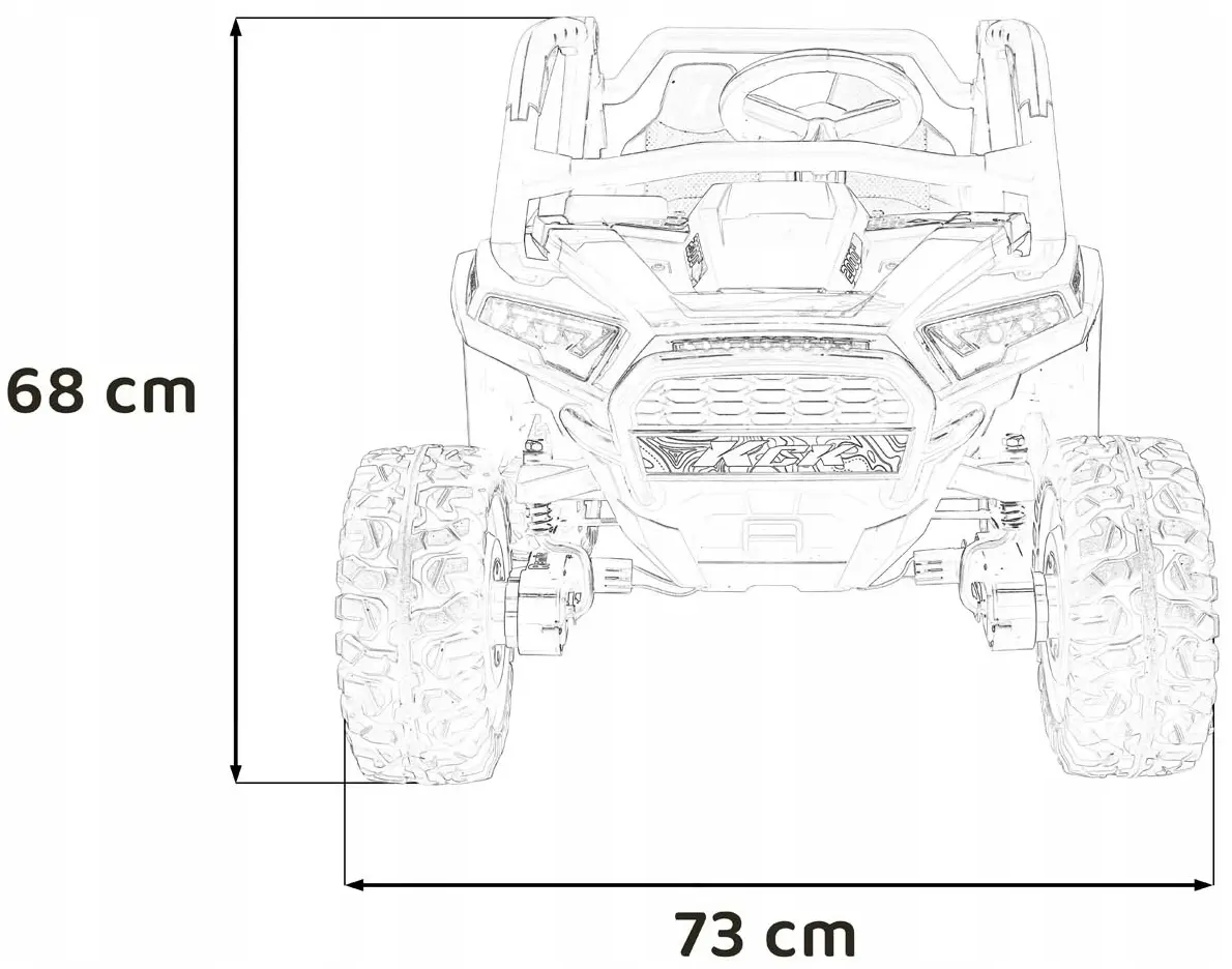 Maşinuţă electrică Ramiz Buggy 4x4 KCK (Red) - 15