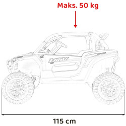 Maşinuţă electrică Ramiz Buggy 4x4 KCK (White) Thumb