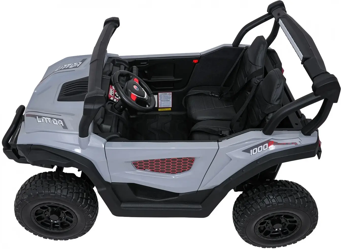Masinuta electrica Ramiz Buggy Gravity 4x4 (Gray) - 5