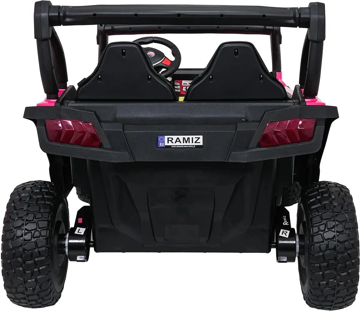 Masinuta electrica Ramiz Buggy Gravity 4x4 (Pink) - 7