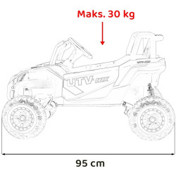 Masinuta electrica Ramiz Buggy Madman UTV-MX (Black) Thumb