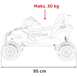 Masinuta electrica Ramiz Buggy Madman UTV-MX (Blue) Thumb