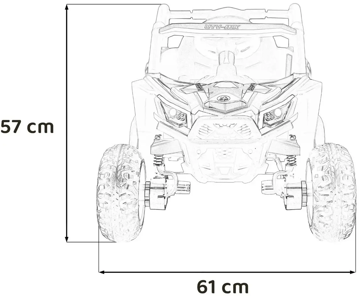 Masinuta electrica Ramiz Buggy Madman UTV-MX (Blue) - 3