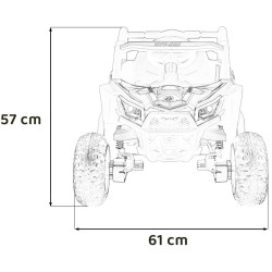 Masinuta electrica Ramiz Buggy Madman UTV-MX (White) Thumb
