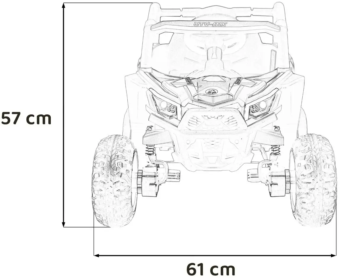 Masinuta electrica Ramiz Buggy Madman UTV-MX (White) - 3
