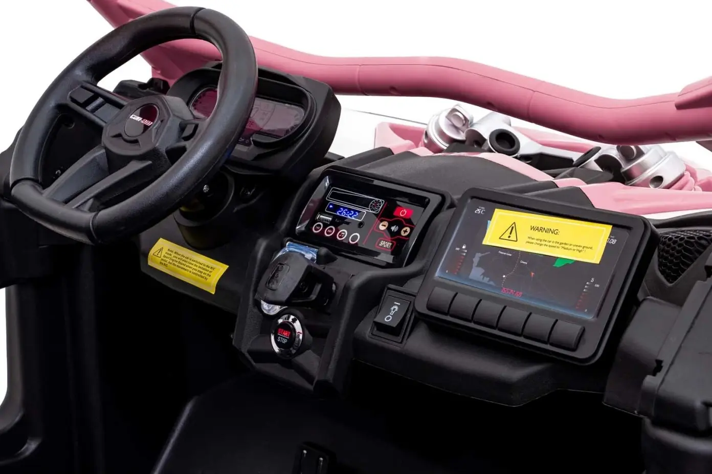 Masinuta electrica Ramiz Buggy Maverick Turbo RR (Black/Pink) - 19