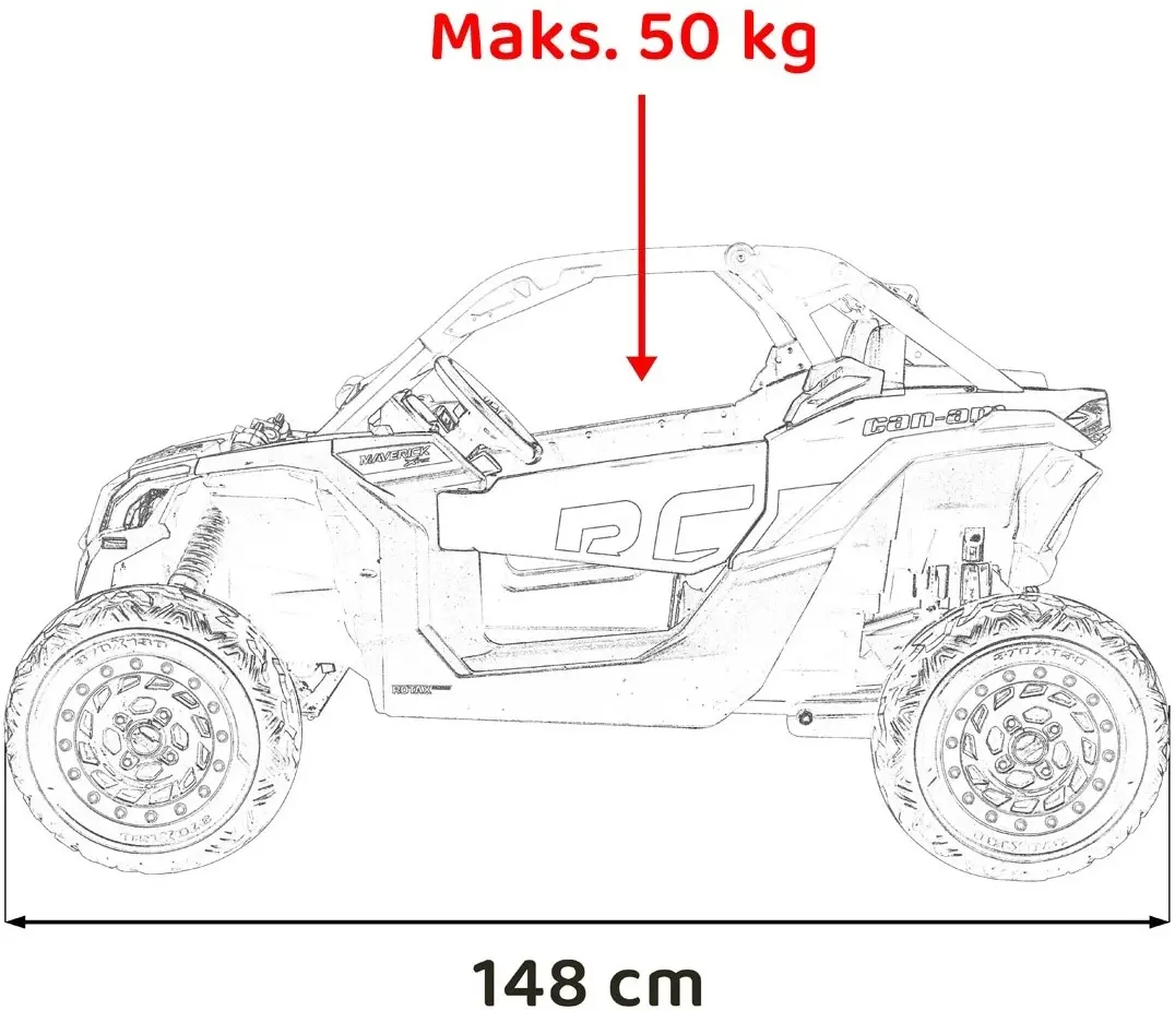 Электромобиль Ramiz Buggy Maverick Turbo RR Strong (Red) - 4