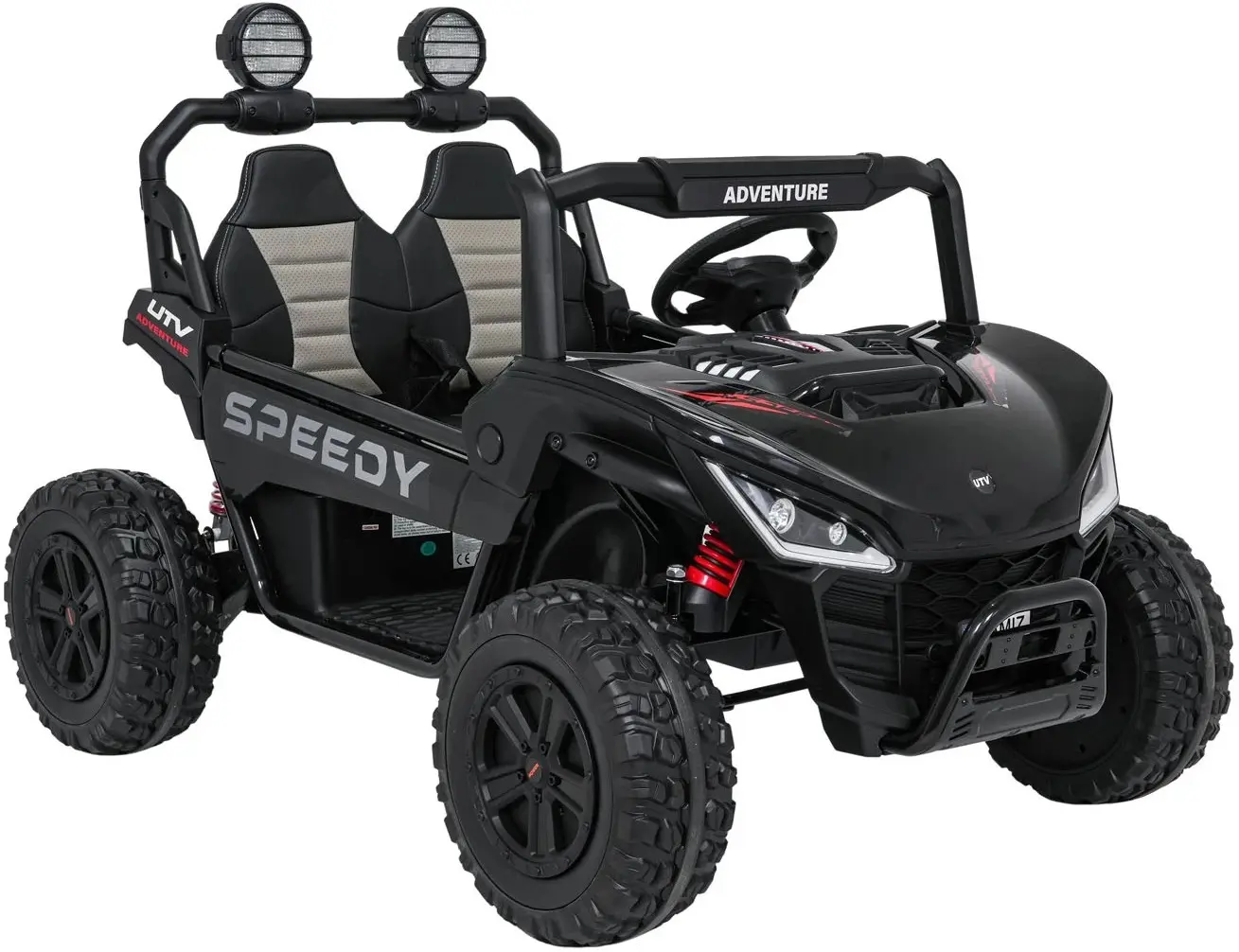 Masinuta electrica Ramiz Buggy Speedy 4x4 (Black) - 3