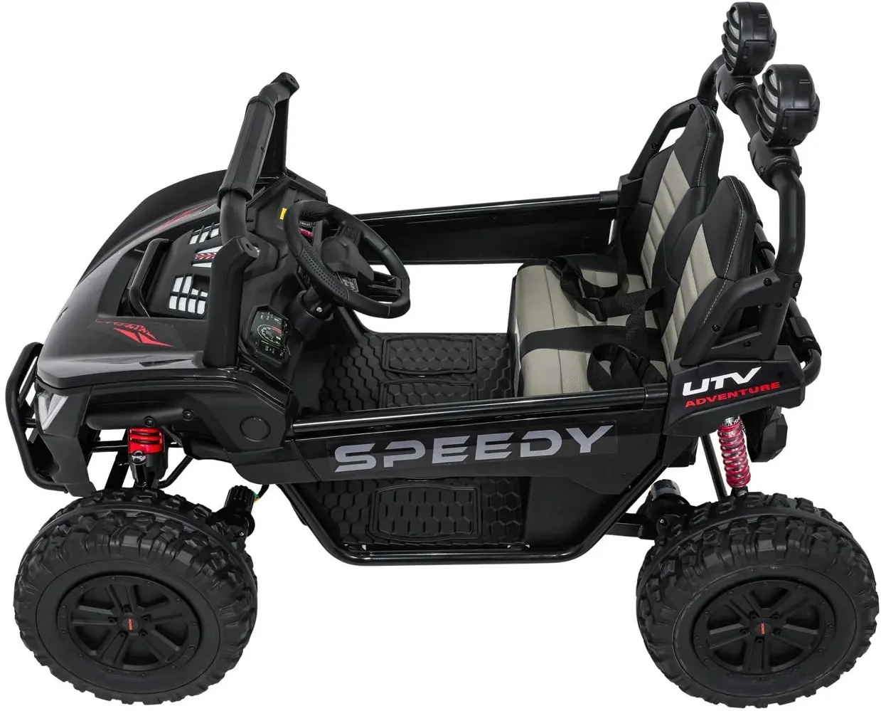 Masinuta electrica Ramiz Buggy Speedy 4x4 (Black) - 5