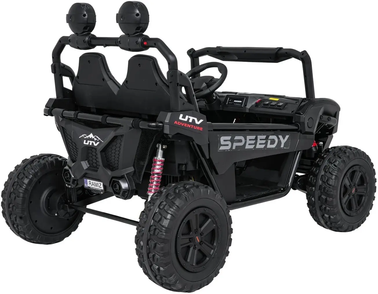 Masinuta electrica Ramiz Buggy Speedy 4x4 (Black) - 7